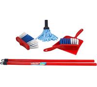 Theo Klein 6706 Set mocio Vileda, Con mocio, scopa e set di pulizia, Nel popolare design Vileda, Dimensioni- 22,5 cm x 15 cm x 61 cm, Giocattolo per bambini a partire dai 3 anni di età