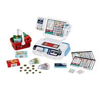 Theo Klein 7265 Cassa Self-Service I Scanner con luci e Suoni I Display per 3 temi I Cestino della Spesa, Soldi e Molto Altro I Giocattolo per Bambini dai 3 Anni in su