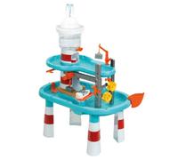 Theo Klein 7715 Aqua Action Lighthouse Splash | Grande tavolo da gioco ad acqua con faro, gru per container, ascensore per barche e funzione spruzzo | Giocattolo per bambini dai 3 anni
