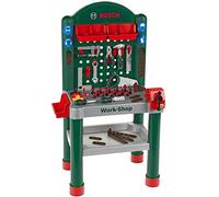 Theo Klein 8320 Workshop Bosch, 79 Pezzi, Piano di Lavoro con Funzione di apprendimento, Dimensioni- 50 cm 37 cm 102 cm, Giocattolo per Bambini a Partire dai 3 Anni di età