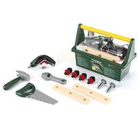 Theo Klein 8345 Cassetta degli attrezzi Bosch, Con trapano avvitatore cordless Ixolino a batteria e numerosi accessori tra cui martello, sega e tanti altri. I Dimensioni: 31 x 16,5 x 22,5 cm, Giocattoli per bambini dai 3 anni in su