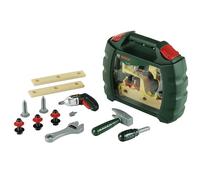 Theo Klein 8384 Cassetta degli Attrezzi Bosch Ixolino con tantissimi Accessori Trapano Avvitatore Cordless Ixolino a Batteria Dimensioni: 26,6 x 32 x 8,8 cm Giocattoli per Bambini dai 3 Anni in su