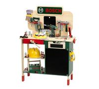 Theo Klein 8734 Bosch Banco da Lavoro Bosch in Legno | Robusto Piano di Lavoro per Bambini con Altezza Regolabile | Giocattolo per Bambini dai 3 Anni