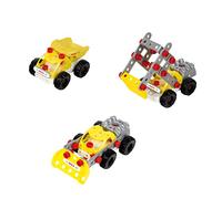 Theo Klein 8792 Set da Costruzione Bosch Constructor Team, 3 in 1, per Costruire Diversi Veicoli da Cantiere, Include Piani di Costruzione per 3 Modelli, Giocattoli per Bambini dai 3 Anni in su