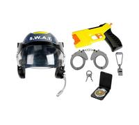 Theo Klein 8841 Casco S.W.A.T. con Auricolare | Robusto Casco della Polizia con Accessori | Gioco di Ruolo & Giocattolo per la motricità | Giocattolo per Bambini dai 3 Anni