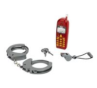Theo Klein 8860 Set da poliziotto Police Unit Ben & Sam, Accessori tra cui manette, fischietto e telefonino Giocattolo, Giocattoli per Bambini dai 3 Anni in su