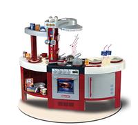 Theo Klein 9155 Cucina Gourmet International Miele con piastra e modulo sonoro a batterie, forno, lavastoviglie e molto altro, Dimensioni: 120 x 43 x 95 cm, Giocattolo per bambini a partire dai 3 anni