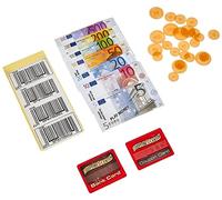 Theo Klein 9316, Set di accessori per registratori di cassa I Include denaro per giocare, carta di credito e codici a barre I Giocattoli per bambini da 3 anni in su