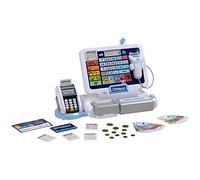 Theo Klein 9324 Registratore di Cassa con Tablet, con Suoni e Tablet Rimovibile, terminale POS con Funzione Meccanica, Scanner e Soldi Giocattolo I Giocattoli per Bambini dai 3 Anni in su
