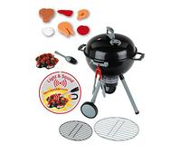 Theo Klein 9401 Barbecue a sfera Premium Weber con luce e suono, Incl. accendino con testa magnetica per l'attivazione del mucchio di carbone, Giocattolo per bambini a partire dai 3 anni di età