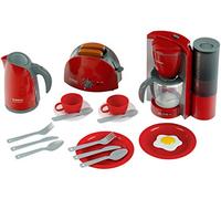 Theo Klein 9564 Set per la Prima Colazione, Set da Cucina Composto da tostapane, Macchina per Il caffè, bollitore e Molto Altro, Giocattolo per Bambini a Partire dai 3 Anni