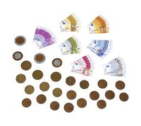 Theo Klein 9612 Euro per Giocare I 35 Banconote e 25 Monete - da Monete da 1 Centesimo Fino a Banconote da 500 Euro I Dimensioni- 20 cm x 1,5 cm x 11 cm I Giocattoli per Bambini dai 3 Anni in su