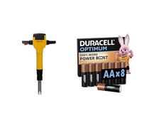 Theo Klein Bosch Martello Pneumatico, luci/Suoni, 3+ Anni, & Duracell Optimum AA 8 pz, Power Boost