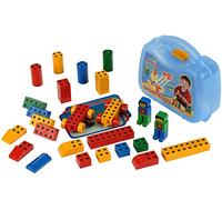Theo Klein Manetico Set di Base, Medio 25 mattoncini magnetici Colorati 6 schede con Istruzioni di Montaggio Dimensioni Valigetta 19 cm x 8,5 cm x 21 cm Giocattolo per Bambini a Partire da 1 Anno