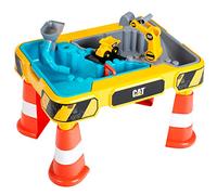 Theo Klein Tavolo da Gioco Sabbia e Acqua Caterpillar con Escavatore, Ribaltabile, 2 Tubi, Stopper e vasche Estraibili Dimensioni 64 cm x 48 cm x 40 cm Giocattolo per Bambini a Partire dai 18 Mesi