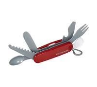 Theo Klein Victorinox Coltellino Svizzero per Bambini da 3 Anni | Coltello tascabile in plastica per bambini con sega, coltello, forchetta e cucchiaio. Allenamento delle capacità motorie