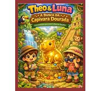 Theo & Luna: A Busca da Capivara Dourada: Livro Interativo para Colorir, Resolver Desafios e Caça ao Tesouro Infantil