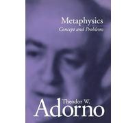 Theodor Adorno Metaphysics (Copertina rigida)