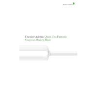Theodor Adorno Quasi Una Fantasia (Tascabile) Radical Thinkers Set 06