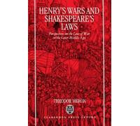 Theodor Meron Henry's Wars and Shakespeare's Laws (Copertina rigida)