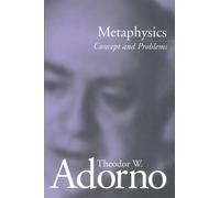 Theodor W. Adorno Metaphysics (Copertina rigida)
