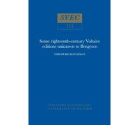 Theodore Bester Some Eighteenth-Century Voltaire Editions Unknown to (Tascabile)