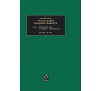 Theodore Bos Advances in Pacific Basin Financial Markets (Copertina rigida)