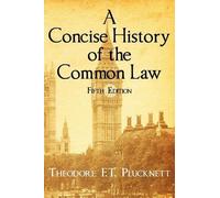 Theodore Frank Thoma A Concise History of the Common Law. Fif (Copertina rigida)
