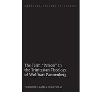 Theodore James The Term «Person» in the Trinitarian Theology (Copertina rigida)