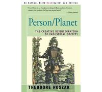 Theodore Roszak Person/Planet (Tascabile)