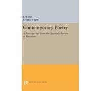 Theodore Russell Weiss Contemporary Poetry (Copertina rigida)