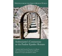 Theodore S de Bruyn Stephen a C Ambrosiaster's Commentary on (Copertina rigida)