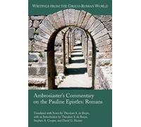 Theodore S de Bruyn David G Hunter Ambrosiaster's Commentary on the (Tascabile)