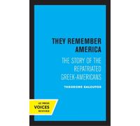 Theodore Saloutos They Remember America (Tascabile)