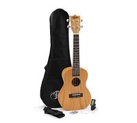 Theodore Ukulele da concerto 58,4 cm - 5,1 cm in mogano Uke con borsa da gig, 3 plettri in feltro, corde di ricambio per ukulele, cinghia e accordatore cromatico a clip