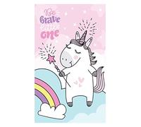 Theonoi Asciugamano per bambini, 100% cotone, asciugamano per il viso (stella unicorno)