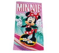 Theonoi Asciugamano per bambini, telo da bagno, telo da spiaggia, telo doccia per ragazze e ragazzi, 100% cotone, 70 x 140 cm (Minnie Surf)