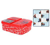 Theonoi, contenitore per il pranzo per bambini, a scelta: Avengers, Mickey, Paw Patrol, in plastica senza BPA, Spiderman