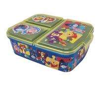 Theonoi Contenitore porta pranzo per bambini, in plastica, senza BPA, con scomparti (Winnie the Pooh)