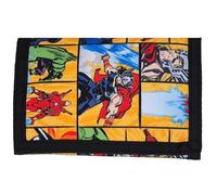 Theonoi - Portafoglio per bambini, portamonete e borsellino per ragazzi e ragazze, accessorio per zaino e borsa scolastica, Avengers, 9 x 13 cm