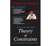 Eliyahu M. Goldratt Theory of Constraints (Tascabile)