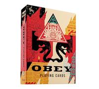 theory11 Collage Obey carte da gioco, carte da gioco premium, indice standard di dimensione del poker
