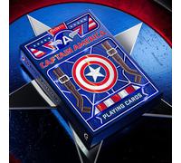theory11 Carte da gioco Capitan America, carte premium, indice standard di dimensioni poker, carte di lusso