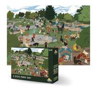 Theo's Puzzles 1000 Piece Puzzle for Adults Dog Park Puzzles - Smooth Edged High Resolution Puzzle; Matte Finished Zero Dust Jigsaw Puzzle Animal P