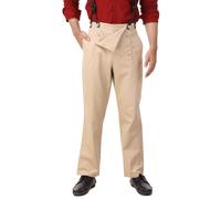ThePirateDressing pantaloni da architetto vittoriano steampunk da uomo beige