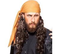 ThePirateDressing Pirate Medieval Halloween Triangle Bandana arancione
