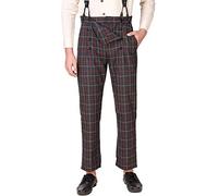 ThePirateDressing Steampunk Victorian Cosplay Costume Architect Pantaloni da Uomo - Multicolore - Small (Vita:29/31")