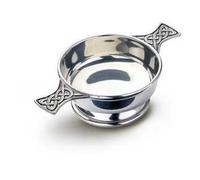 ThePresentStore - Ciotola a coppa Quaich celtica, diametro 7,6 cm