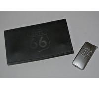 ThePresentStore Route 66 Accendino d'Argento e Nero Borsa del Tabacco