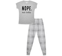 thepyjamafactory Nope Not Today Ragazze Lungo Cotone Pigiama Pjs per Bambini (15-16 Anni)